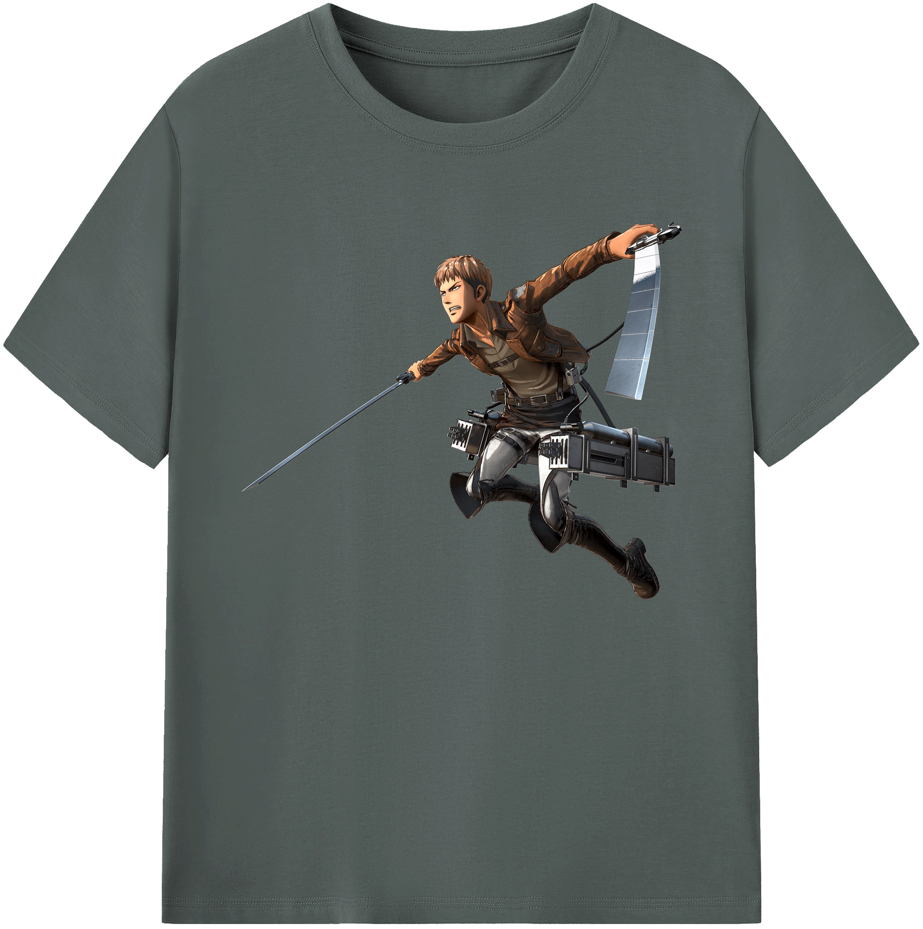 （画像用） 進撃の巨人 ジャン・キルシュタイン Attack on Titan Jean Kirstein 綿100％ メンズ半袖Tシャツ｜肌触りやわらか＆通気性